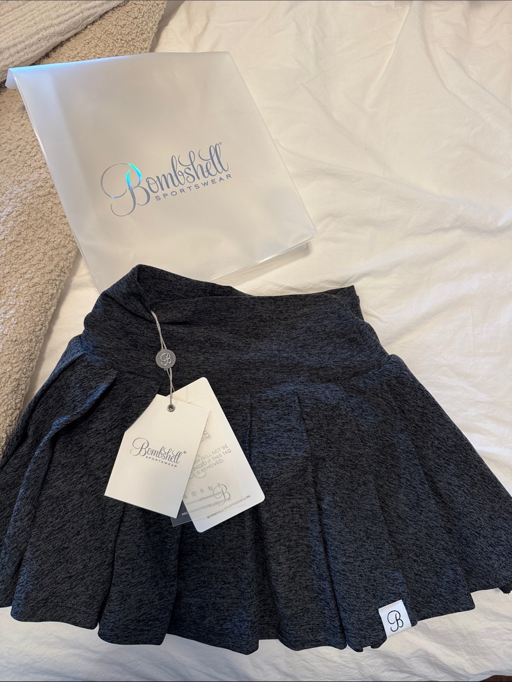 NWT Bombshell Sportswear Champion Skort Charcoal XS